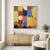 Geo Pop Lines No 7 in a light contemporary living room