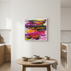 Pink Cumulus in a bright kitchen-dining space