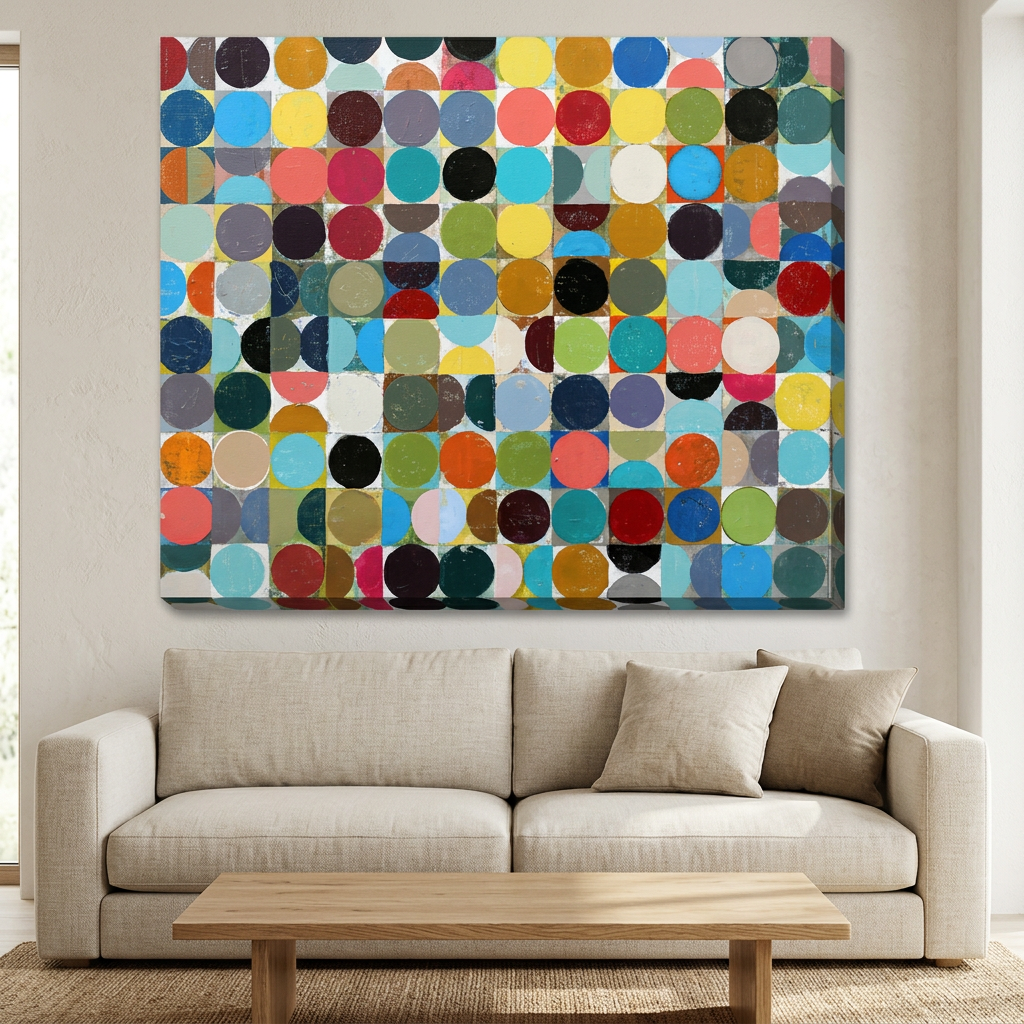 Vintage Spheres No 12 in a bright contemporary living room